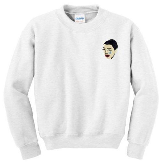 Kimoji Crying Sweatshirt - Picture 1 of 4